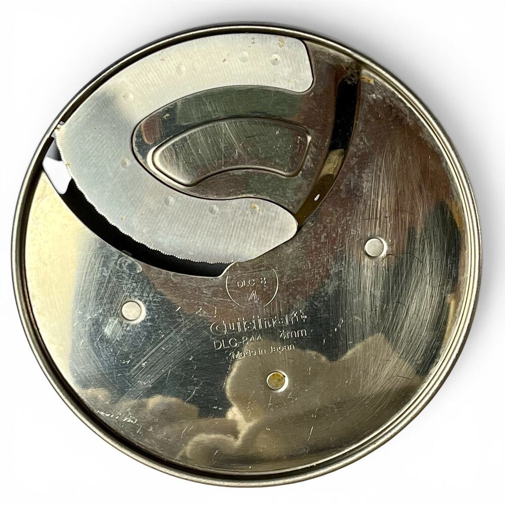 Vintage Cuisinart DLC-8 Plus Food Processor 4mm Slicing Disc Blade Japan DLC-844